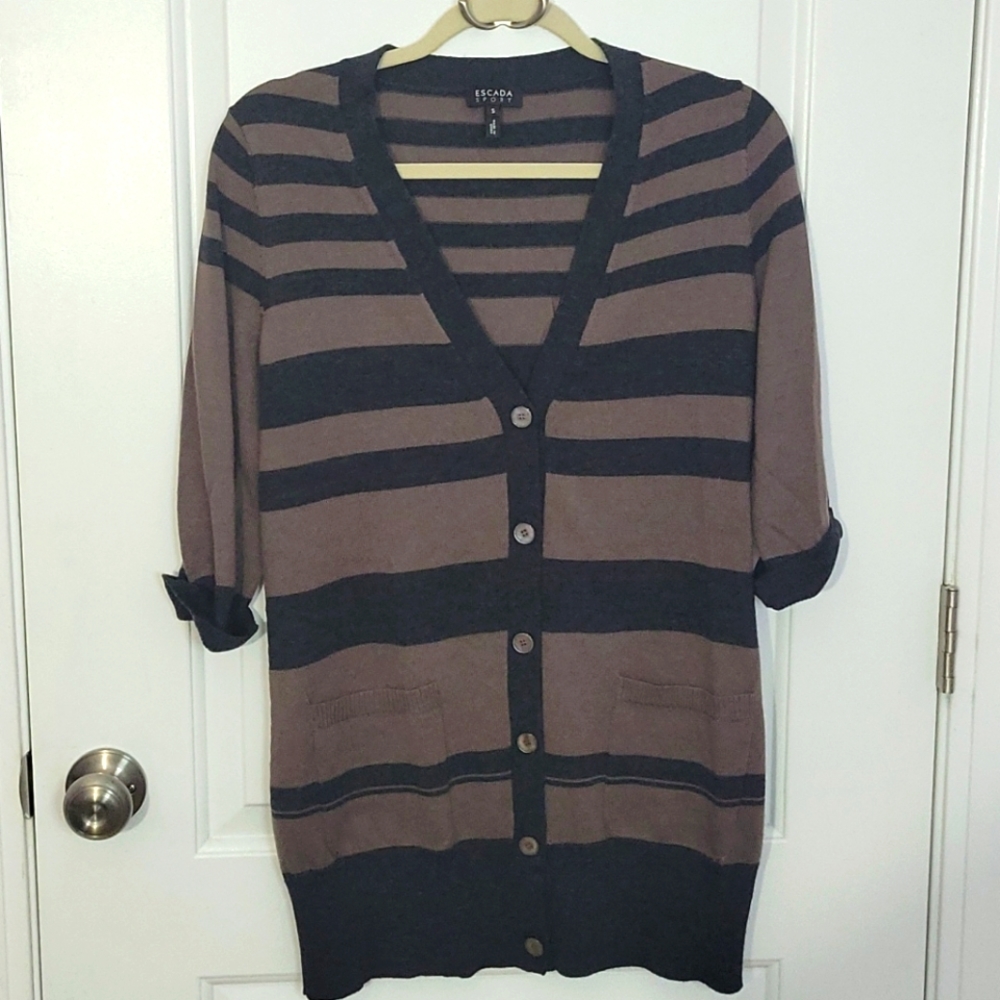 Escada Sport Striped Cardigan